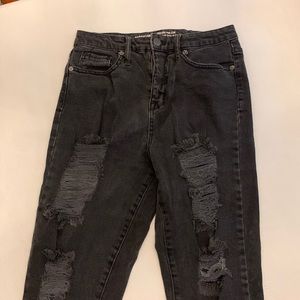 Black ripped jeans from target